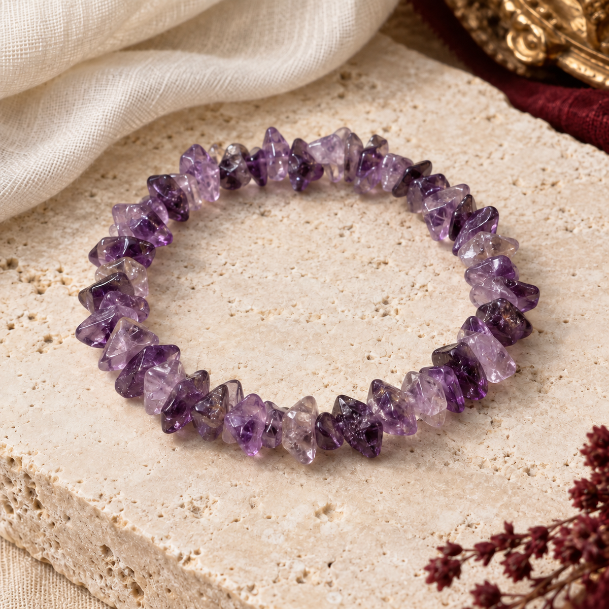 Bracelet en améthyste