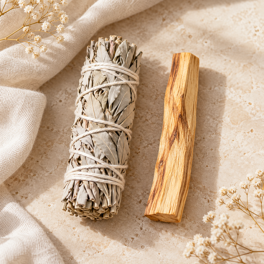 Duo de purification — Sauge blanche et Palo Santo